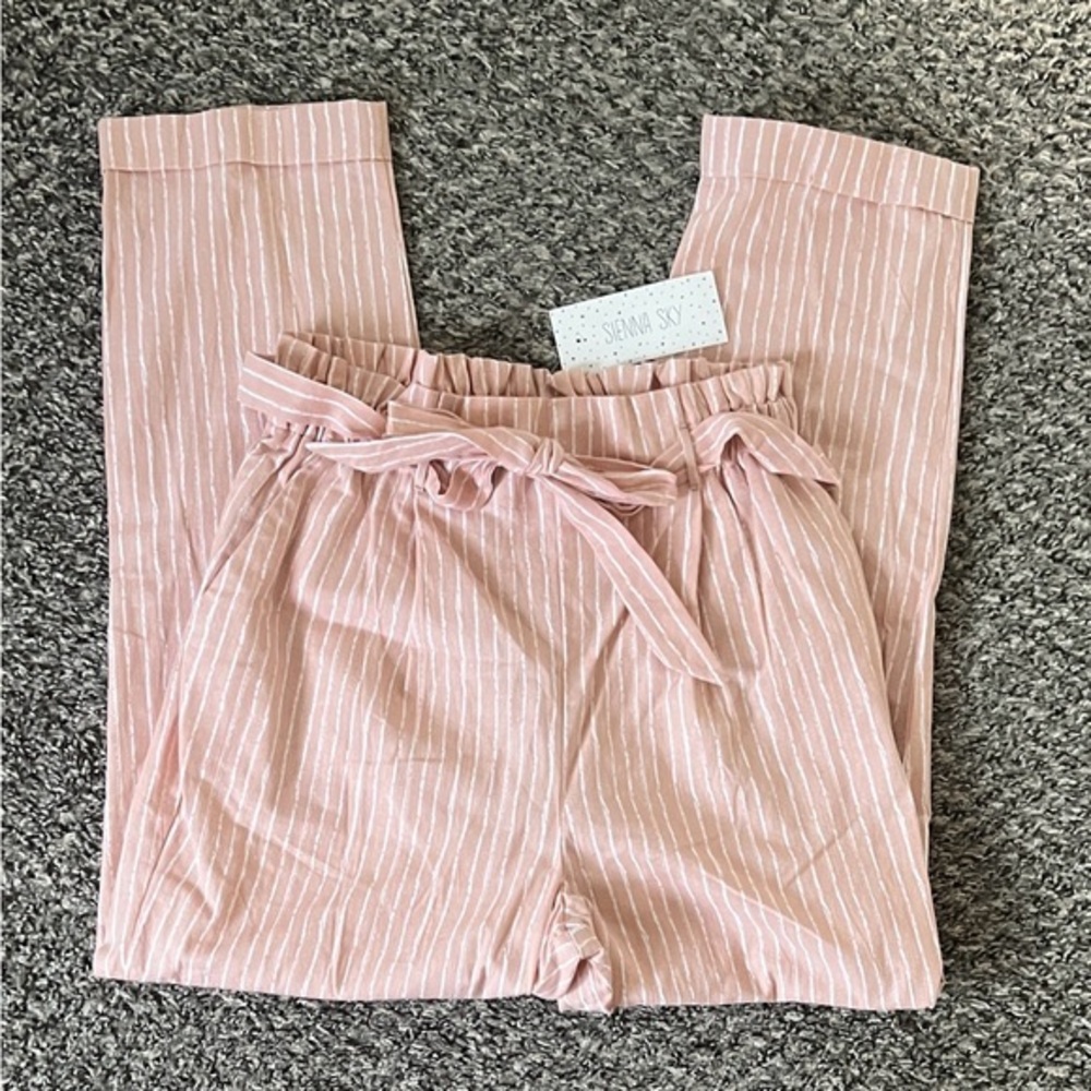 NWT Sienna Sky Pink Striped Pants